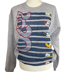 Disney Gray Unisex Sweatshirt Size Medium